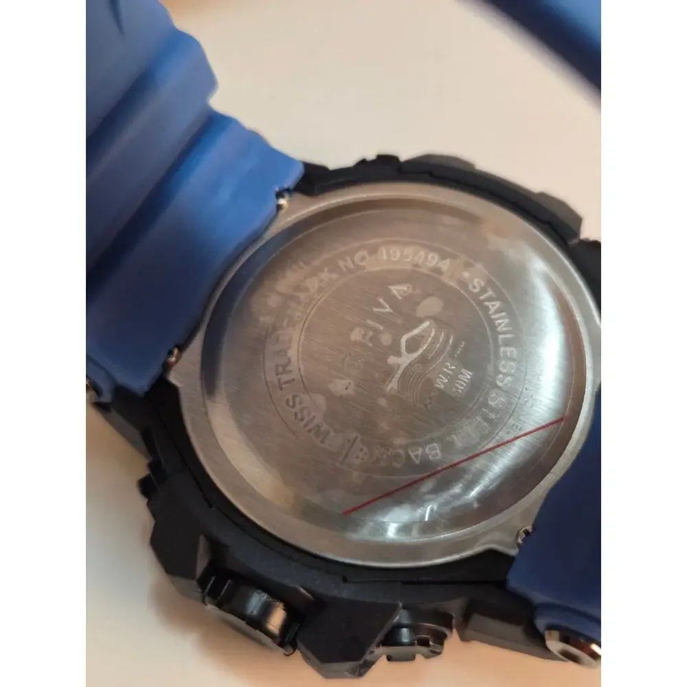 Activa X Invicta ACW8082-011 Digital shock Sport Watch Blue Pink 50mm New NIB